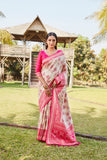 Vsaree Kanjivaram Soft Silk Zari Weaving Border And Woven Pallu Saree With Blouse For Women