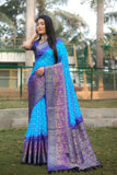 Vsaree Bandhej Kanjivaram Silk And Kanjivaram Border With Zari Weaving Blouse For Women