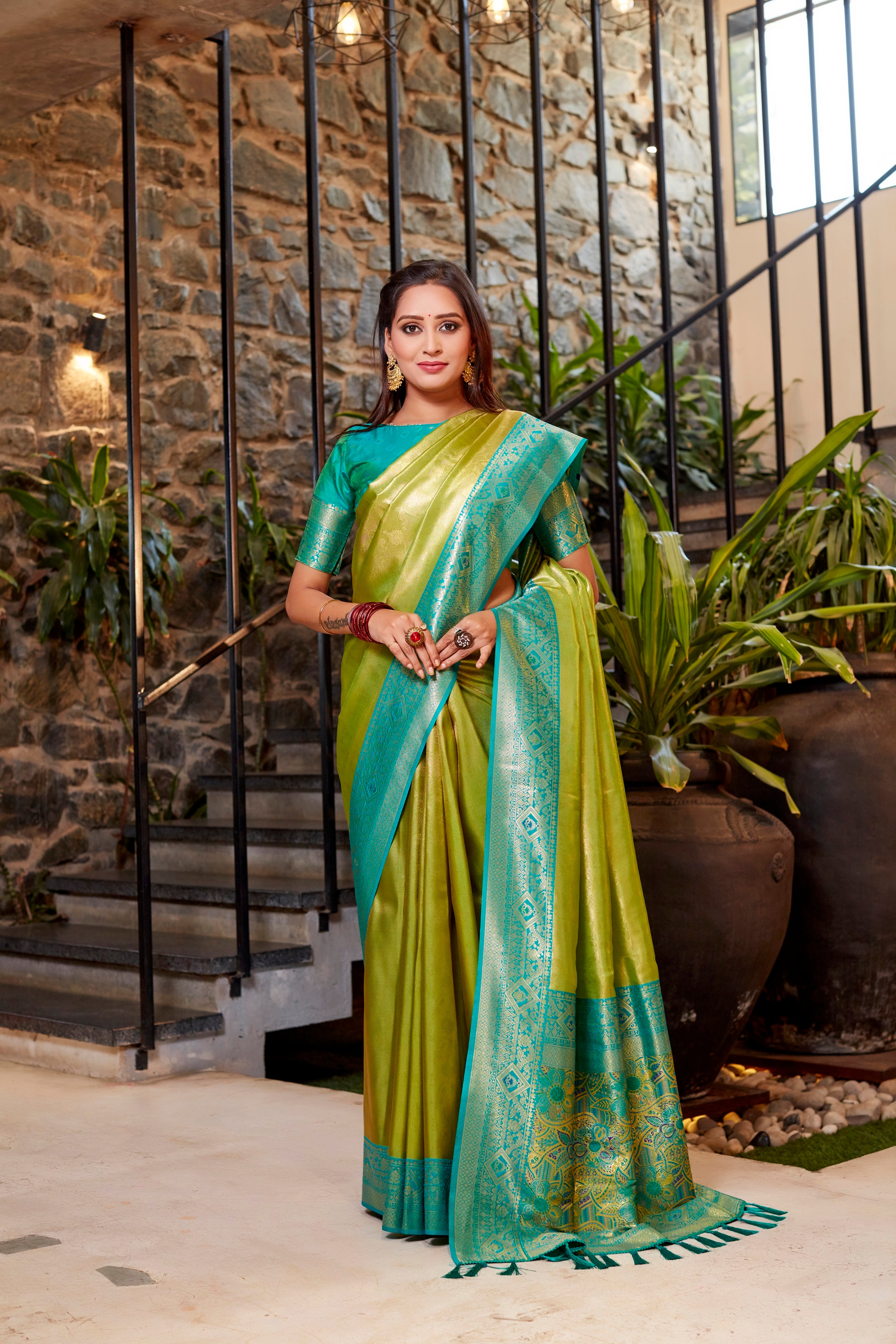 Vsaree Tissue Silk Fancy Wear Saree With Blouse For Women