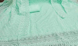 Zooara Sea Green Color Georgette Function And Wedding Dress Matrials With Bottom And Dupatta