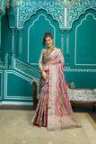 Designer Banarasi Kanjivaram Silk Golden Border With Banarasi Design Saree And Blouse