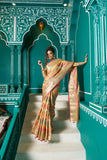 Designer Banarasi Kanjivaram Silk Golden Border With Banarasi Design Saree And Blouse