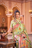 Vsaree Designer Pashmina Cotton Saree With Having Rich Pallu And Blouse