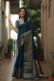 Vsaree Kanjivaram Silk With Kanjivaram Border With Zari Weaving Saree With Blouse For Women