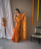 Vsaree Tissue Silk Saree With Designer Heavy Rich Pallu And Zari Weaving Blouse