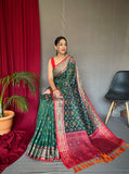 Vsaree Patola Soft Silk Saree And Zari Weaving With Rich Pallu Saree And Blouse For Women