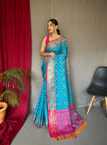 Vsaree Patola Soft Silk Saree And Zari Weaving With Rich Pallu Saree And Blouse For Women