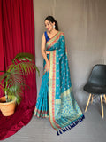 Vsaree Patola Soft Silk Saree And Zari Weaving With Rich Pallu Saree And Blouse For Woman