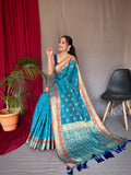 Vsaree Patola Soft Silk Saree And Zari Weaving With Rich Pallu Saree And Blouse For Woman