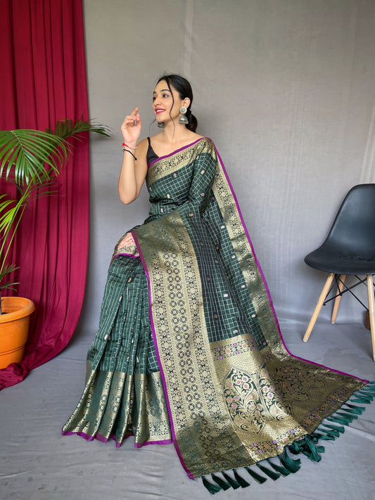 Vsaree Banarasi Design Soft Silk Saree With Golden Zari Weaving Border And Heavy Rich Pallu