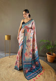 Vsaree Printed Design Soft Silk Saree With Rich Designer Pallu And Blouse