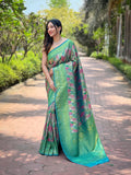 Vsaree Kanjivaram Soft Silk Weaving Borders Havy Design Saree With Blouse For Women