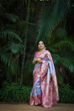 Vsaree Patola Soft Silk Saree And Zari Weaving With Rich Pallu Saree And Blouse For Women