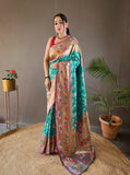 Vsaree Patola Soft Silk Saree And Zari Weaving With Rich Pallu Saree And Blouse For Woman