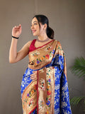 Vsaree Patola Soft Silk Saree And Zari Weaving With Rich Pallu Saree And Blouse For Women