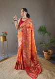 Vsaree Patola Soft Silk Saree And Zari Weaving With Rich Pallu Saree And Blouse For Women