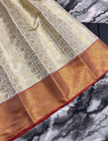 Vsaree Kanjivaram Saree Pattu Silk Border And Zari Weaving Rich Pallu With Blouse