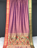 Vsaree Bandhej Paithani Silk Peacock Border And Zari Weaving Rich Pallu With Blouse