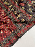 Designer Cotton Silk And Printed  Zari Weaving Border Saree With Woven Rich Pallu And Blouse