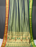 Vsaree Bandhej Paithani Silk Parrot Design Border And Zari Weaving Rich Pallu With Blouse