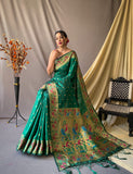 Vsaree Patola Soft Silk Saree And Zari Weaving With Rich Pallu Saree And Blouse For Women