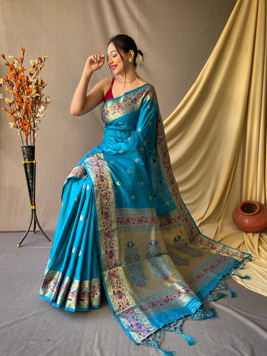 Vsaree Patola Soft Silk Saree And Zari Weaving With Rich Pallu Saree And Blouse For Women