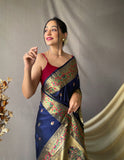 Vsaree Patola Soft Silk Saree And Zari Weaving With Rich Pallu Saree And Blouse For Women