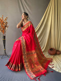 Vsaree Patola Soft Silk Saree And Zari Weaving With Rich Pallu Saree And Blouse For Women