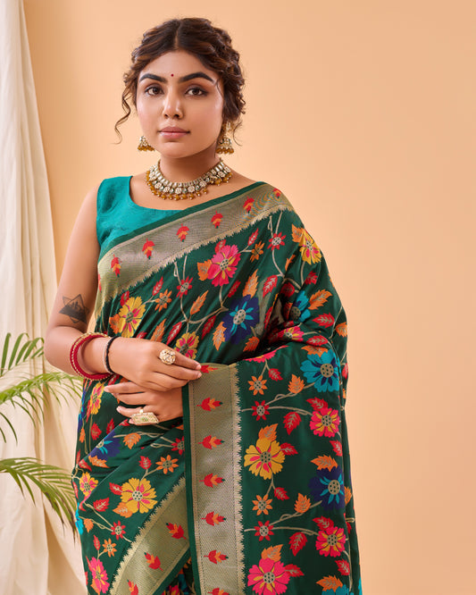 Vsaree Kanjivaram Soft Silk Weaving Borders Havy Design Saree With Blouse For Women