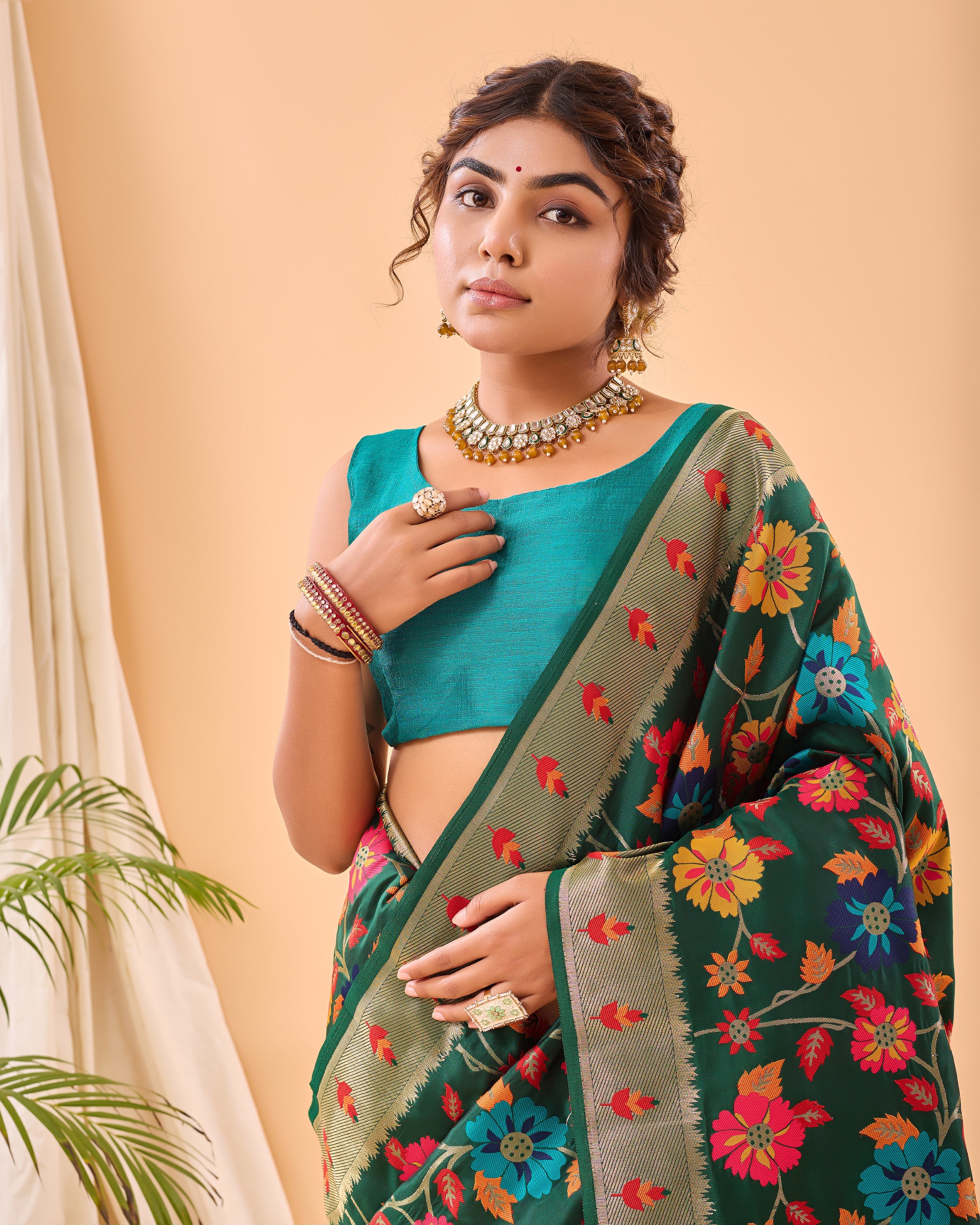 Vsaree Kanjivaram Soft Silk Weaving Borders Havy Design Saree With Blouse For Women