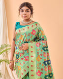 Vsaree Kanjivaram Soft Silk Weaving Borders Havy Design Saree With Blouse For Women