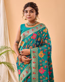 Vsaree Kanjivaram Soft Silk Weaving Borders Havy Design Saree With Blouse For Women