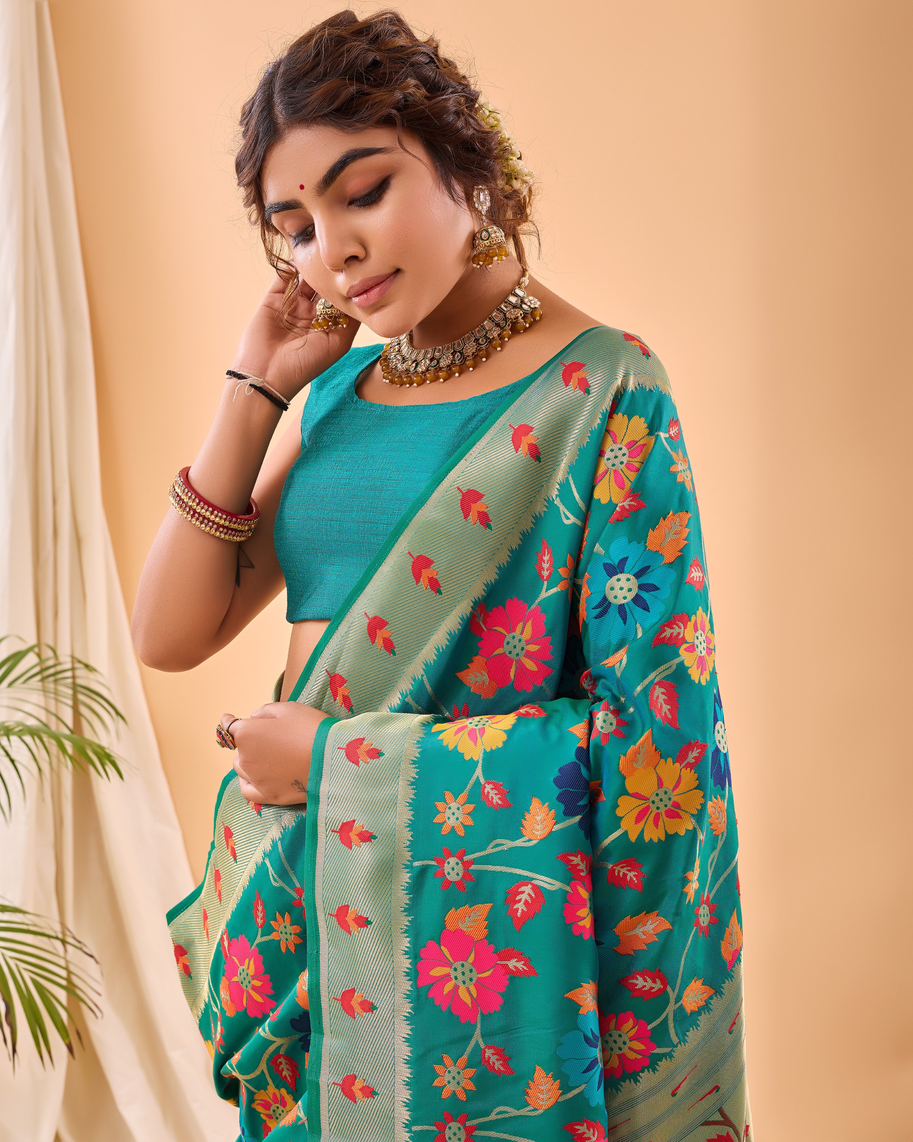 Vsaree Kanjivaram Soft Silk Weaving Borders Havy Design Saree With Blouse For Women