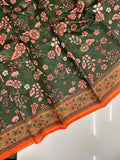 Vsaree Malai Cotton Saree With Kalamkari Prints Zari Weaving Border Rich Pallu And Blouse