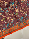 Vsaree Malai Cotton Saree With Kalamkari Prints Zari Weaving Border Rich Pallu And Blouse