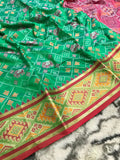 Vsaree Patola Soft Silk Saree And Zari Weaving With Rich Pallu Saree And Blouse