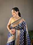 Vsaree Printed Design Soft Silk Saree With Rich Designer Pallu And Blouse