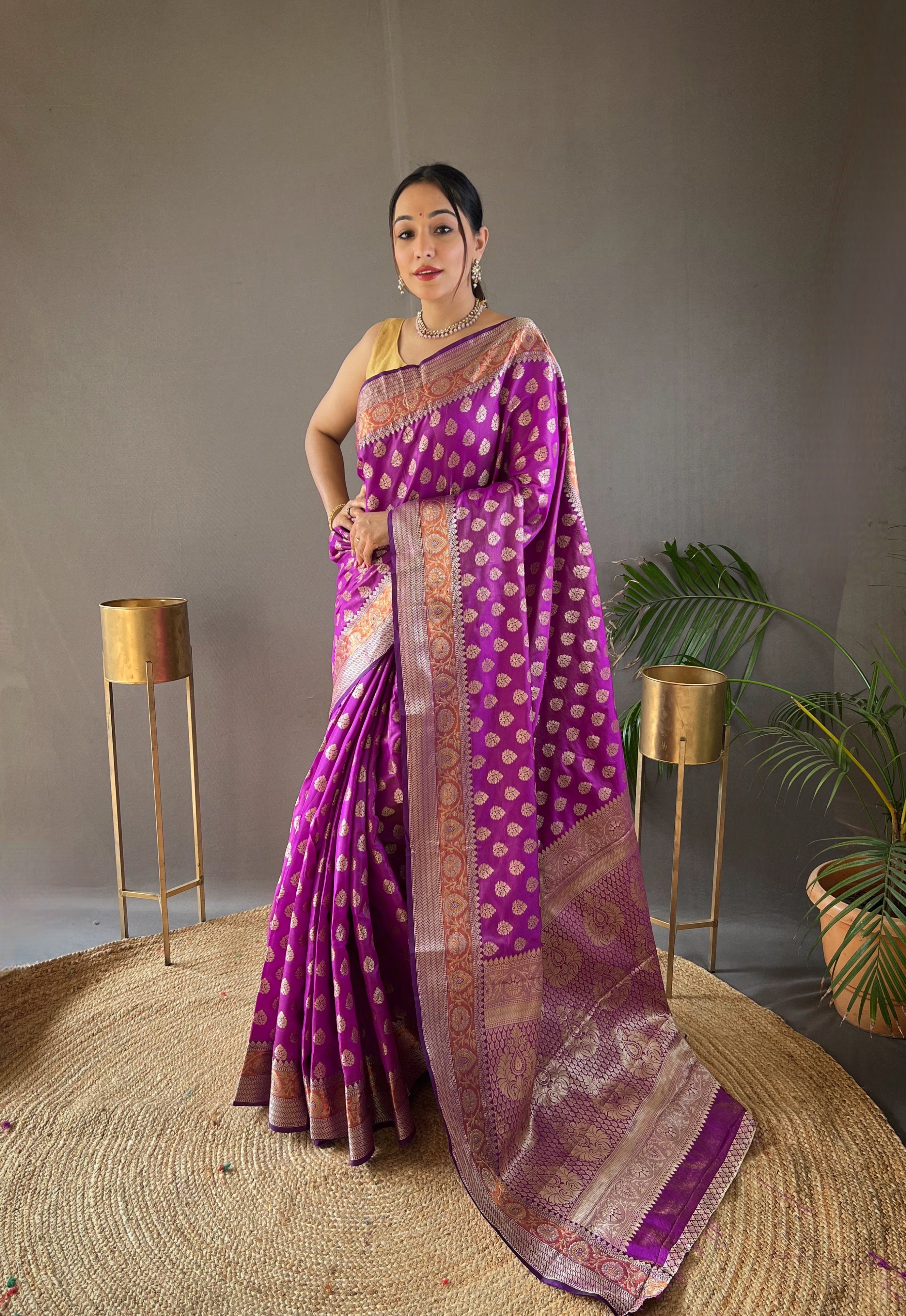 Vsaree Printed Design Soft Silk Saree With Rich Designer Pallu And Blouse