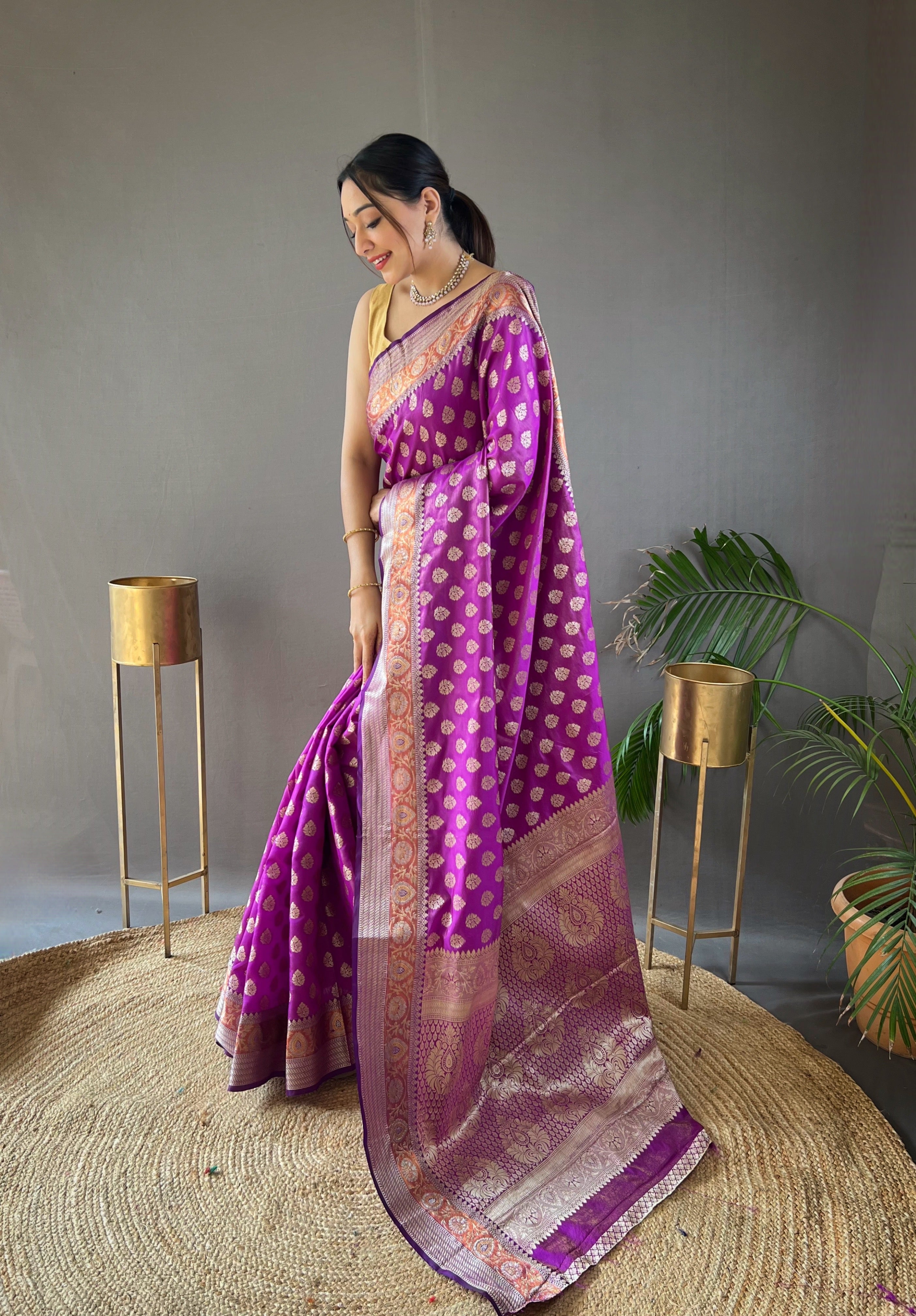 Vsaree Printed Design Soft Silk Saree With Rich Designer Pallu And Blouse