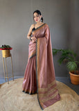 Vsaree Soft Silk Saree And Golden Zari Weaving Border And Rich pallu With Blouse