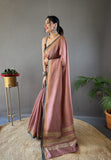 Vsaree Soft Silk Saree And Golden Zari Weaving Border And Rich pallu With Blouse