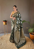 Vsaree Kanjivaram Soft Silk Saree With Golden Zari Weaving Borders And Heavy Rich Pallu