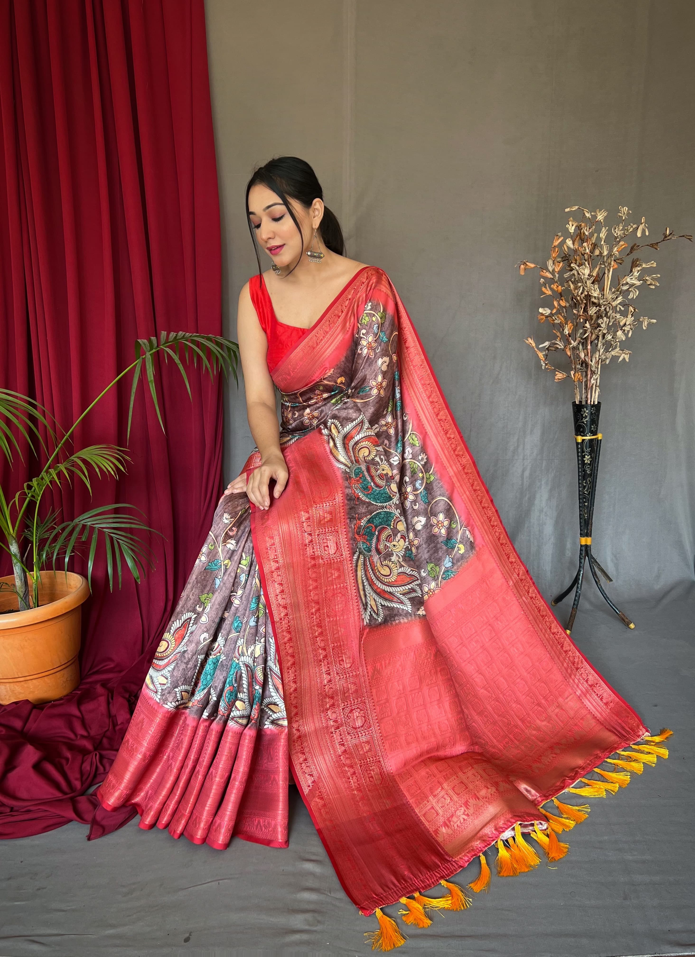 Vsaree Patola Soft Silk Saree And Zari Weaving With Rich Pallu Saree And Blouse