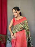 Vsaree Patola Soft Silk Saree And Zari Weaving With Rich Pallu Saree And Blouse