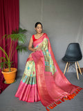 Vsaree Patola Soft Silk Saree And Zari Weaving With Rich Pallu Saree And Blouse