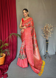 Vsaree Patola Soft Silk Saree And Zari Weaving With Rich Pallu Saree And Blouse