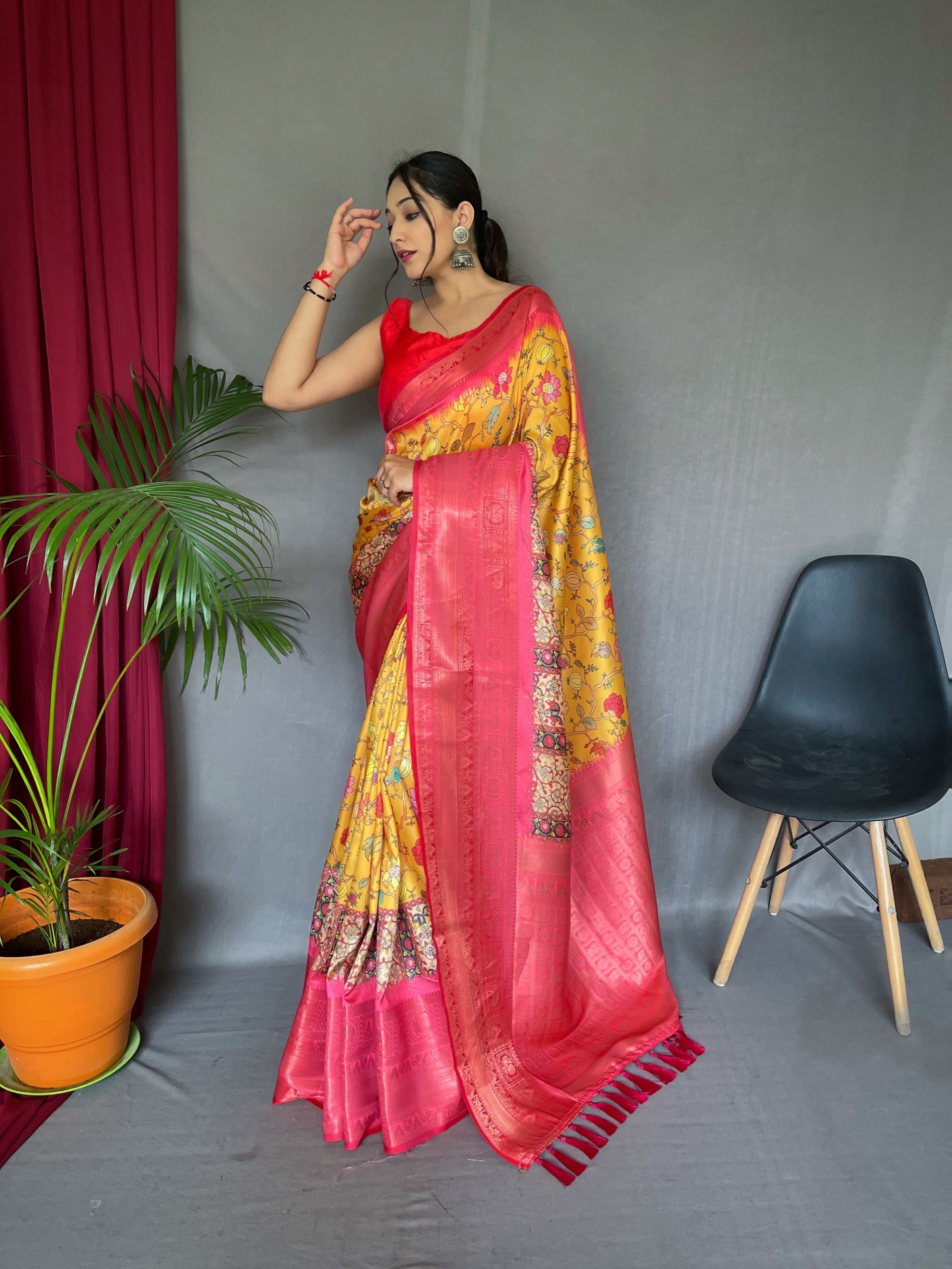 Vsaree Patola Soft Silk Saree And Zari Weaving With Rich Pallu Saree And Blouse