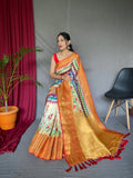 Vsaree Kanjivaram Soft Silk Saree With Golden Zari Weaving Borders And Heavy Rich Pallu