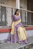 Vsaree Wine Raw Silk Saree With All over weaving Butties And weving pallu and Blouse