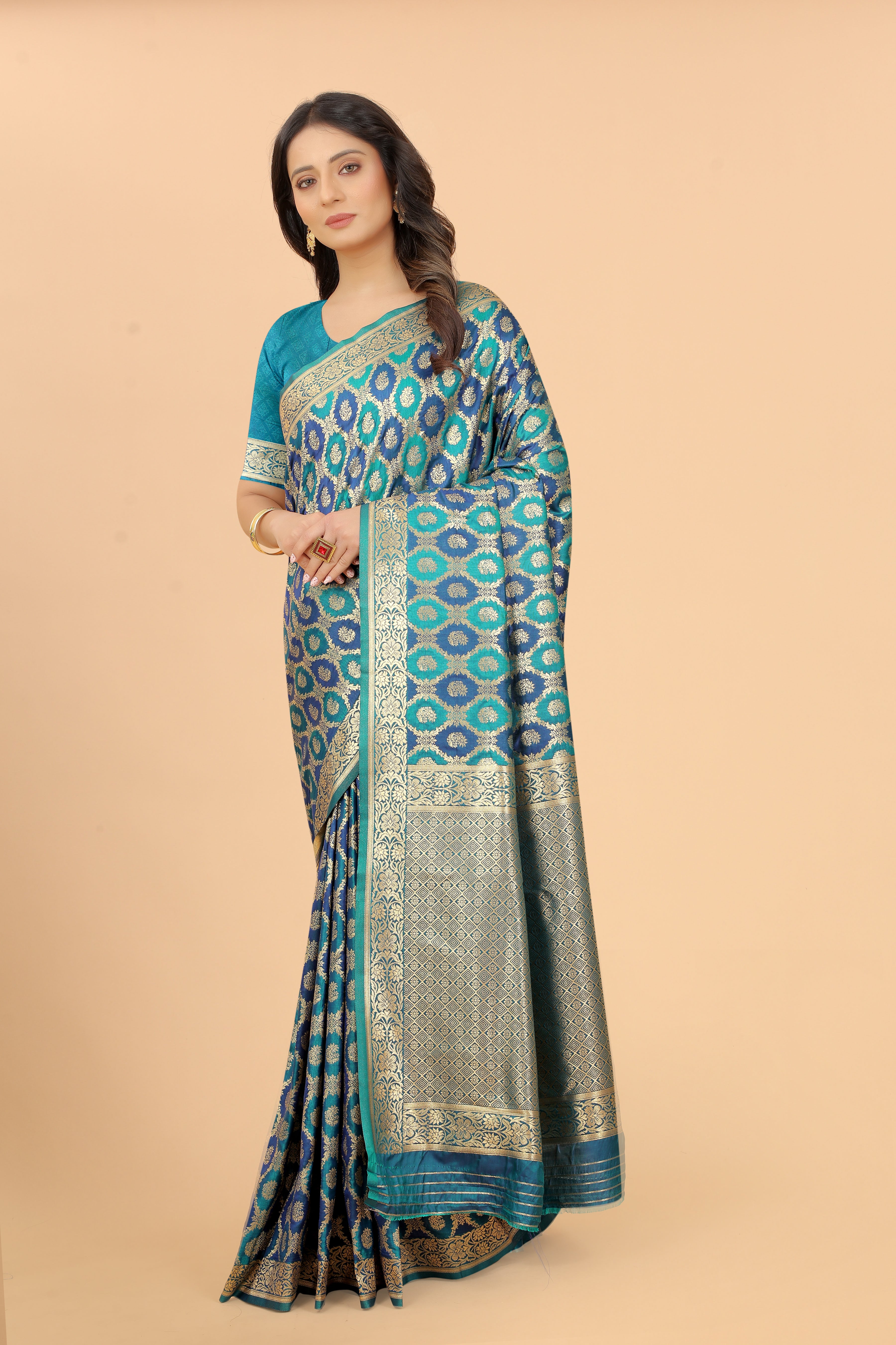 SHICHI PRESENT NIKHAT DESIGNER FANCY BANARASI SILK SAREES - textiledeal.in